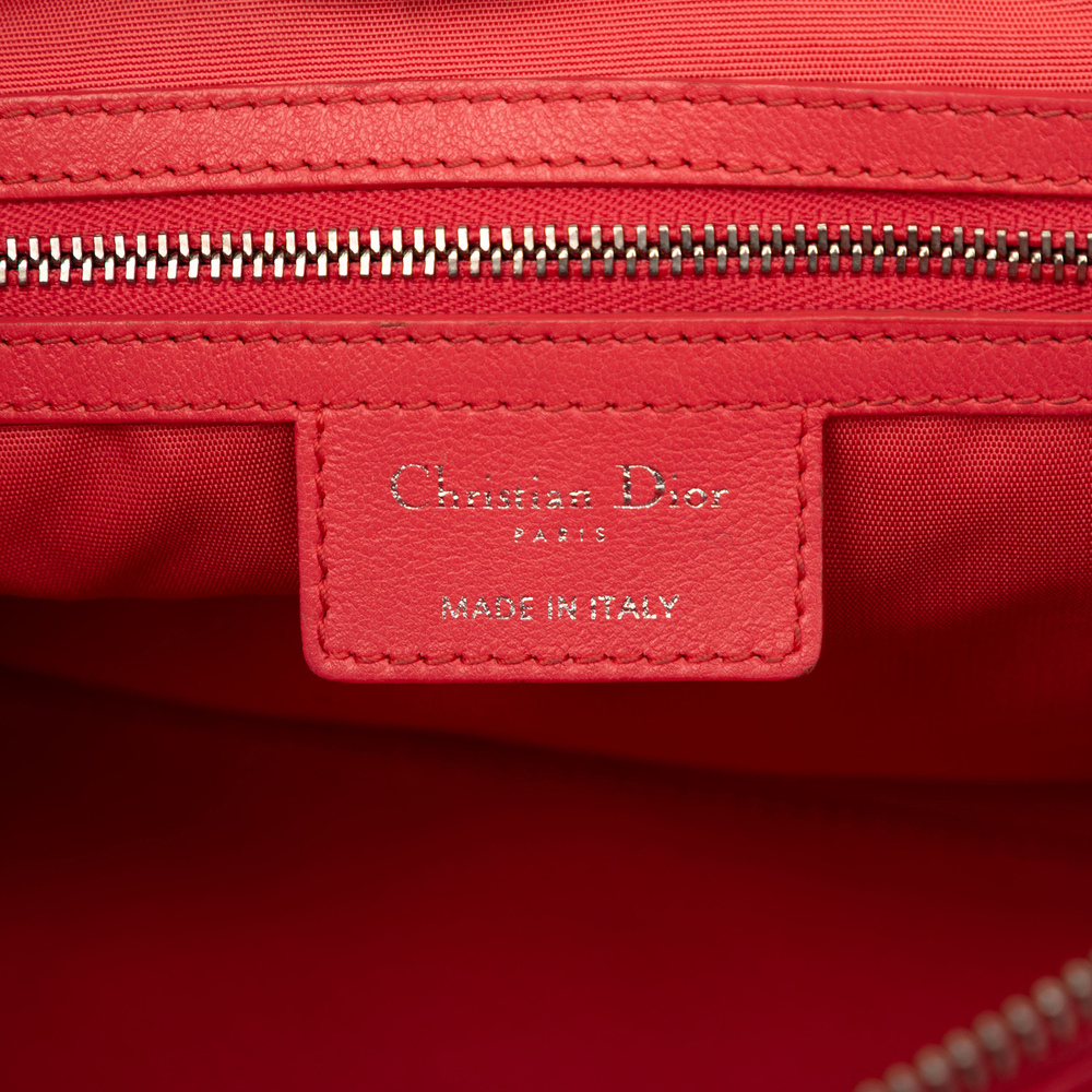 Pre-Loved Dior Medium Lambskin Cannage Polochon Granville Satchel - Picture 5 of 7